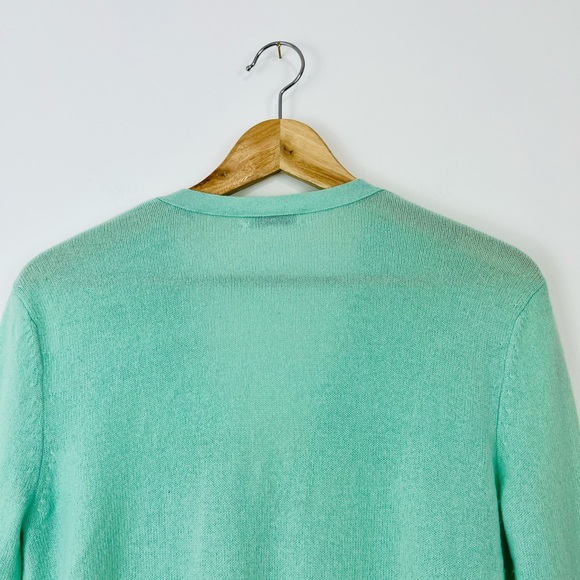 Equipment Turquoise Blue 100% Cashmere Knit Relaxed Fit Cardigan UK XS - Picture 8 of 11